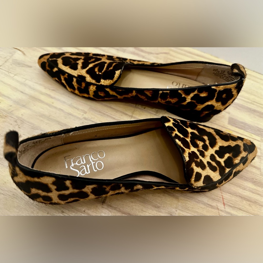 Franco Sarto Animal Print Loafers